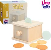 LiasToys - Montessori Coin Box, Object Permanence Box, Montessori Speelgoed voor 1-jarigen, Baby Speelgoed 12 Maanden, Montessori Speelgoed, Baby Speelgoed