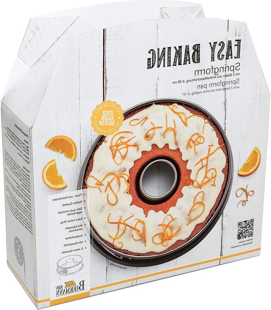 Springform mit Zwei Böden Easy Baking 26 cm Antihaftbeschichtung schnittfest RBV Birkmann Springvorm