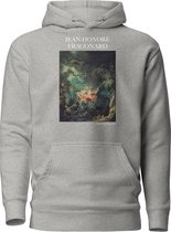 Jean-Honoré Fragonard 'De Zwaai' ("The Swing") Beroemd Schilderij Hoodie | Unisex Premium Kunst Hoodie | Carbon Grey | L