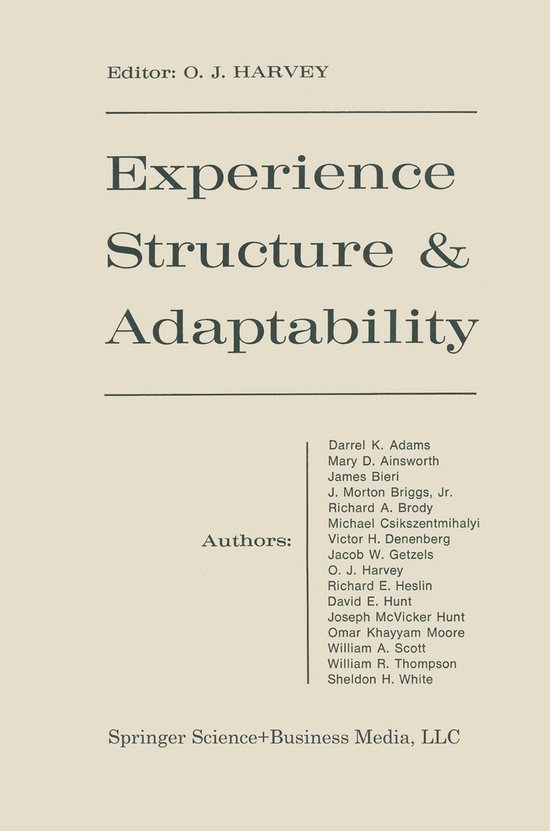 Experience Structure & Adaptability - cover