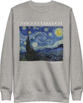 Vincent van Gogh 'Sterrennacht' ("Starry Night") Beroemd Schilderij Sweatshirt | Unisex Premium Sweatshirt | Carbon Grijs | L