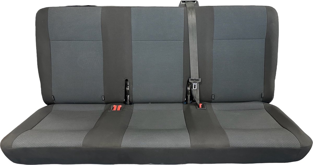MGM Trading - Volkswagen - Transporter - T6 - 3 persoons achterbank - Bekleding - Simora - Losse hoezen - Hoofdsteunen niet meegeleverd