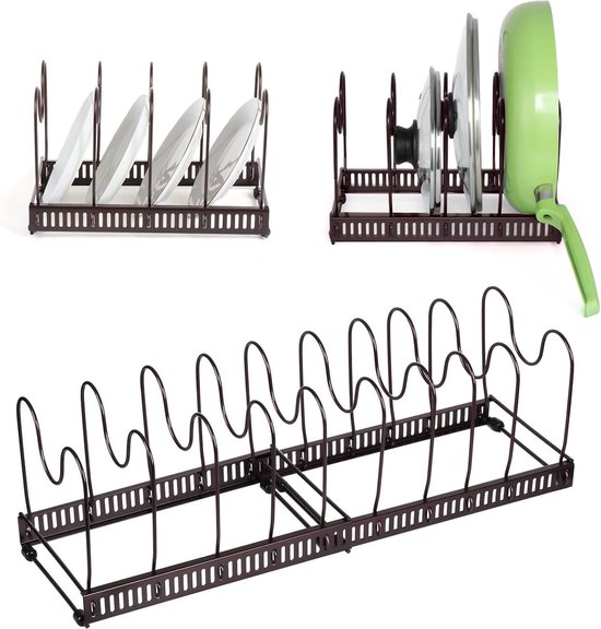 Pannendekselhouder Joseph Joseph CupboardStore Grijs (4-Delig) | Stijlvol in Huis