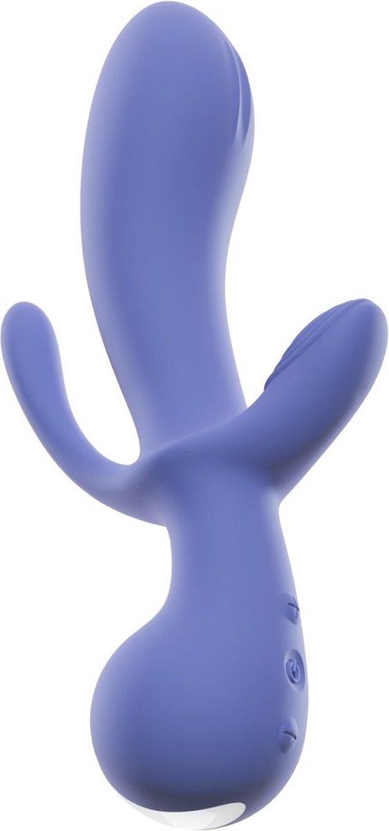 Goedkoopste AWAQ.U Vibrator 01 Triple Stimulatie Flexibele Vibrator voor Clitoris G-spot en Anaal - Krachtige Vibraties met 10 Standen - Oplaadbaar en Watervast Ontwerp 22 cm