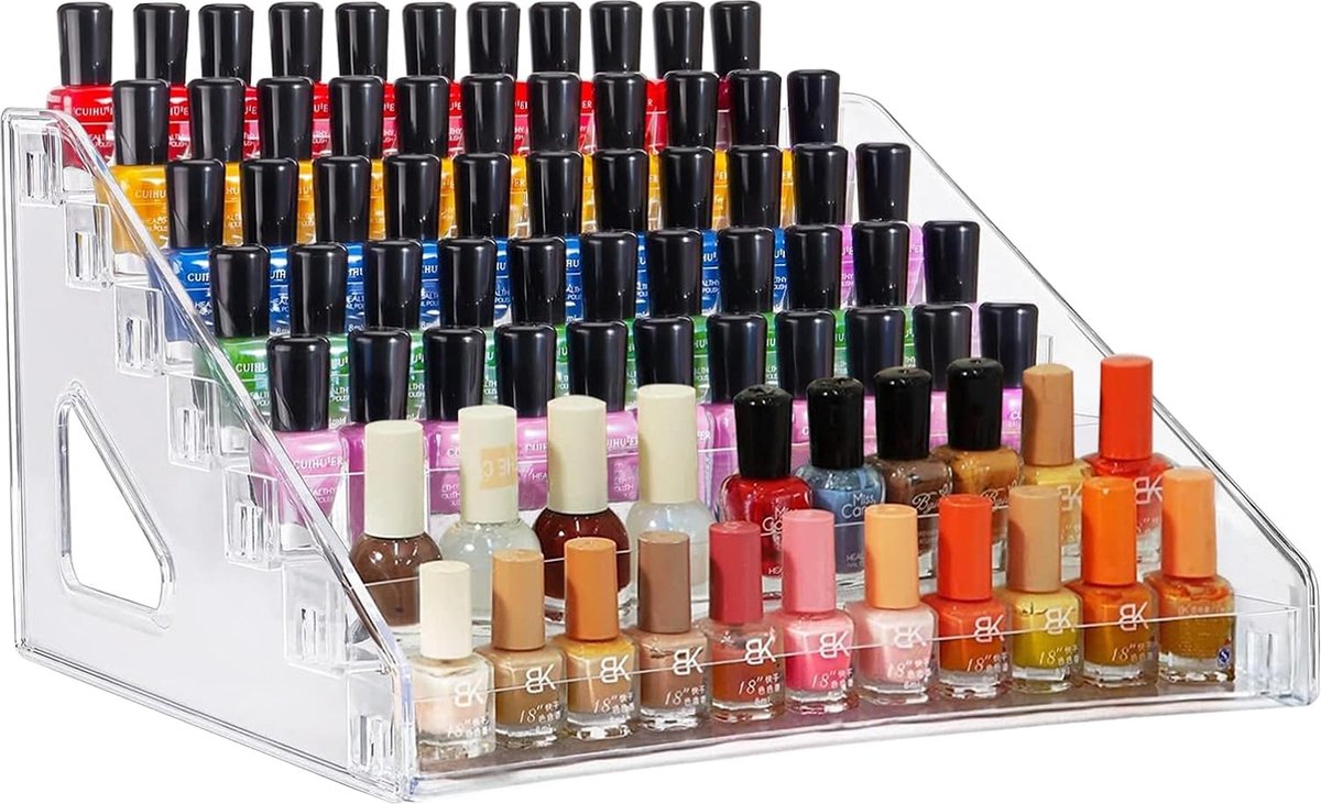 Ksvaye Étagère 7 Couches Acrylique Transparent Pour Vernis à Ongles - Rangement Jusqu'à 70 Bouteilles 31x30x18,5cm étagère Escalier Vernis à Ongles Ksvaye Étagère 7 Couches Acrylique Transparent Pour Vernis à Ongles - Rangement Jusqu'à 70 Bouteilles 31x30x18,5cm étagère Escalier Vernis à Ongles
