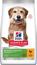 4x HILL'S SCIENCE PLAN Senior Vitality Small & Mini Mature Adult 7+ Hondenvoer met Kip & Rijst 2.5 kg