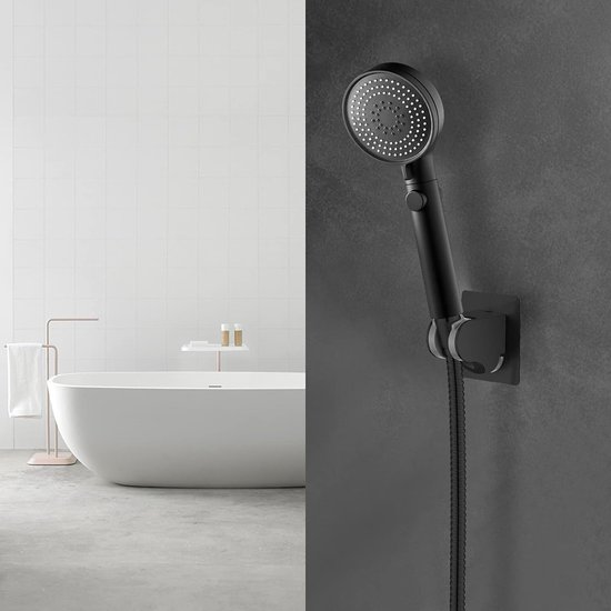 Houder voor handdouche, zilverkleurig, houder voor douchekop, wandhouder met schroeven, zinklegering, compatibel met de meeste douches Houder voor handdouche, zilverkleurig, houder voor douchekop, wandhouder met schroeven, zinklegering, compatibel met de meeste douches