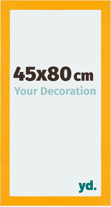 Cadre photo en bois Monza 45x80cm Jaune