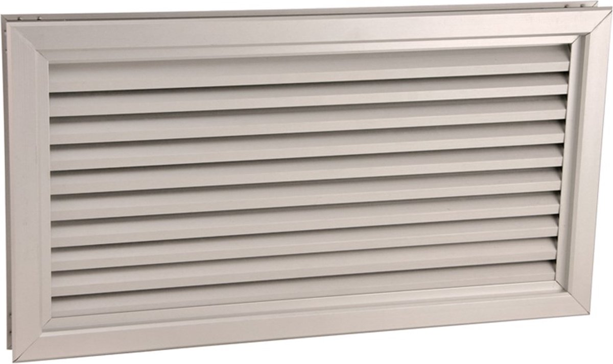 Nedco Overstroomrooster / Deurrooster / Ventilatierooster Deur | Aluminium Sparingbreedte 400mm  - 64000217 l Deurventilatierooster