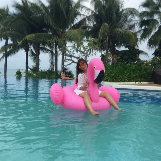 NewWave® - Flamingo Opblaasbaar 150cm - Roze Drijvende Flamingo - Luchtbed Voor Zwembad - Beach - Strand - Pool - Floating Bird Pink 60 Inch - NewWave®