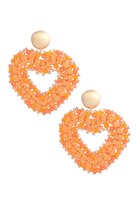 Oorbellen love all the way - oranje- koningsdag