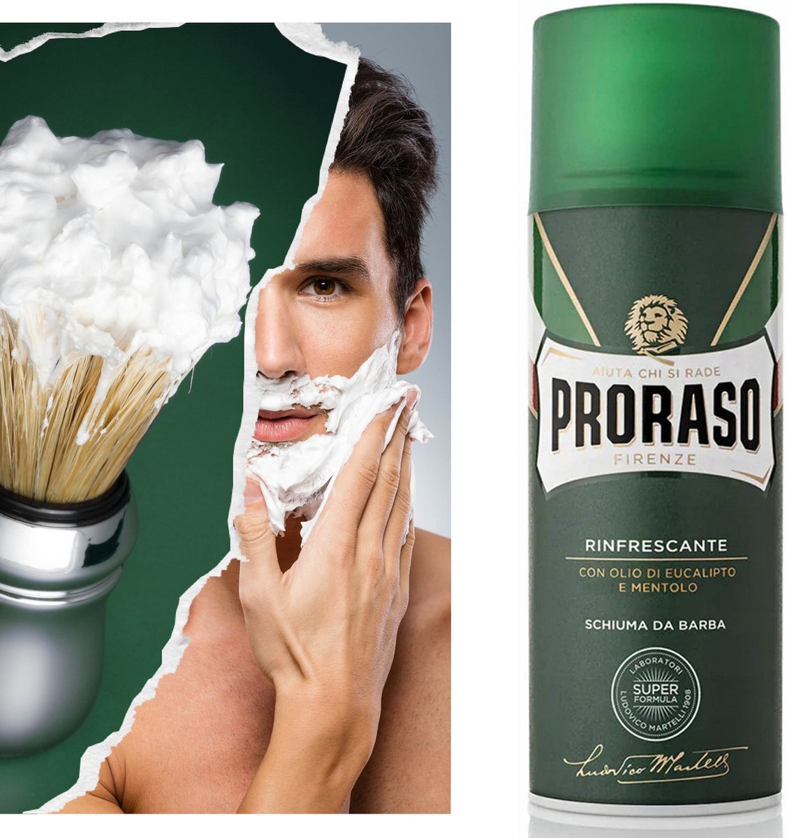Bol.com Proraso Rinfrescante - Verfrissend scheerschuim met menthol en eucalyptus aanbieding