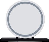 Elfida - Make up spiegel met verlichting LED - USB oplaad poort - Hoogwaardige spiegel - Zwart