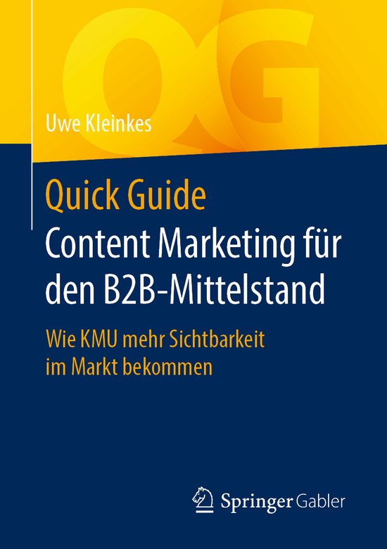 Quick Guide Content Marketing fuer den B2B Mittelstand - cover