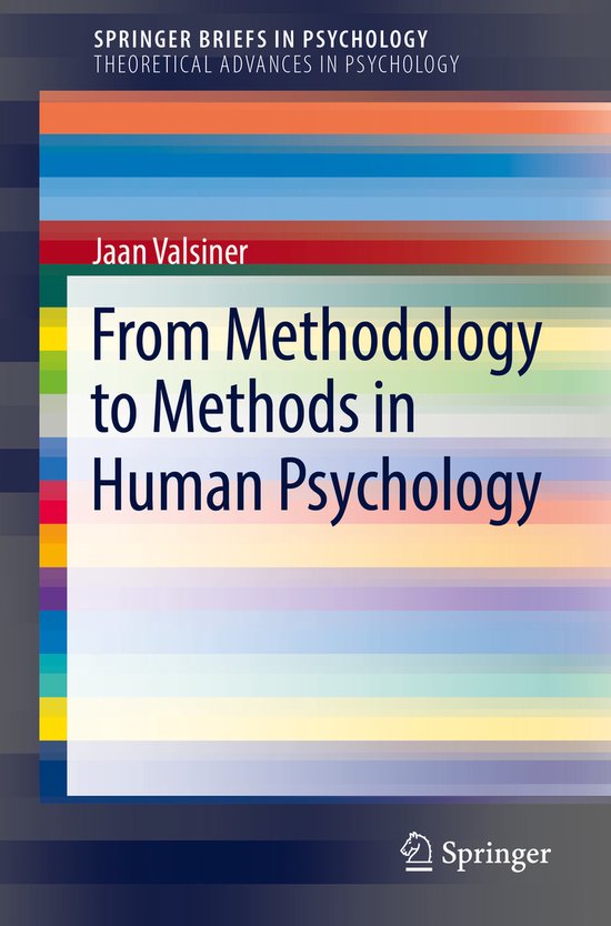 SpringerBriefs in Psychology- From Methodology to Methods in ... - cover