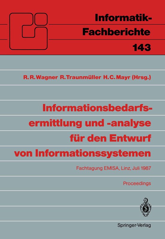 Informationsbedarfsermittlung Und -analyse Für Den Entwurf  ... - cover