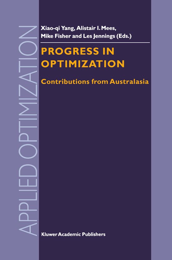 Progress in Optimization - cover