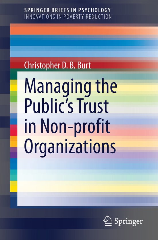 Managing the Public's Trust in Non-profit Organizations - cover