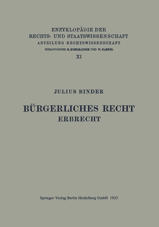 Bürgerliches Recht Erbrecht - cover