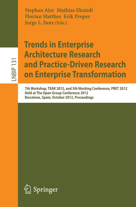 Trends in Enterprise Architecture Research and Practice-driv ... - cover
