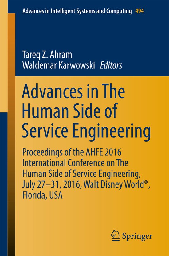 Advances in The Human Side of Service Engineering - cover