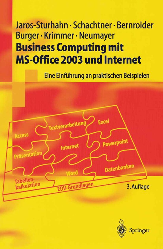 Springer-Lehrbuch- Business Computing mit MS-Office 2003 und ... - cover