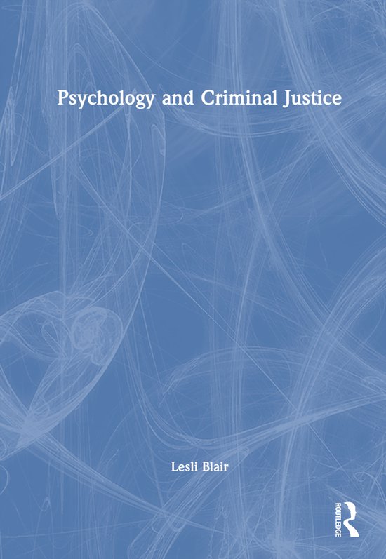 Psychology and Criminal Justice - cover