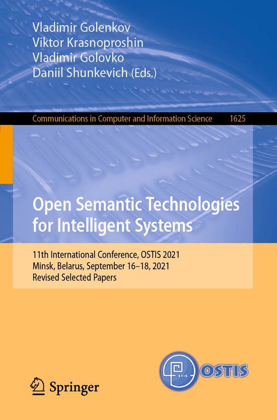 Communications in Computer and Information Science1625- Open ... - cover