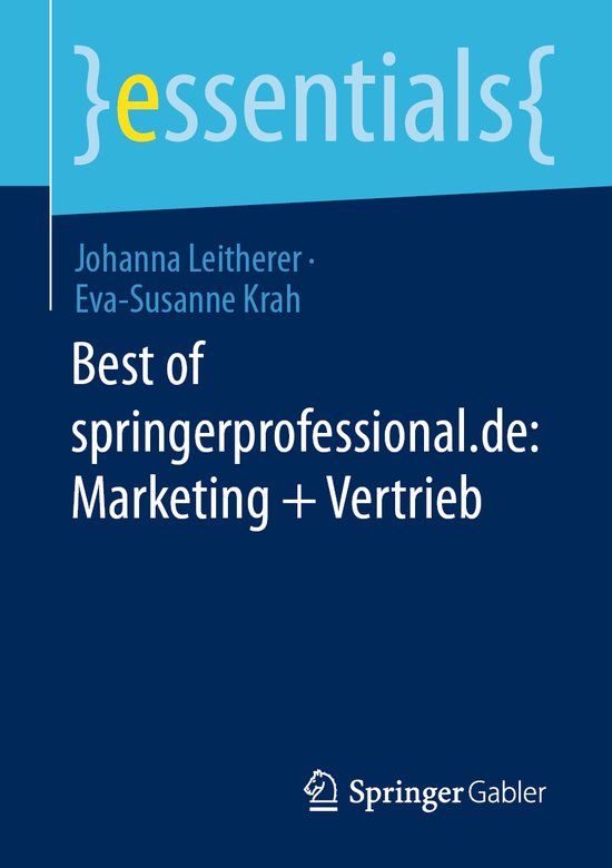 essentials- Best of springerprofessional.de: Marketing + Ver ... - cover