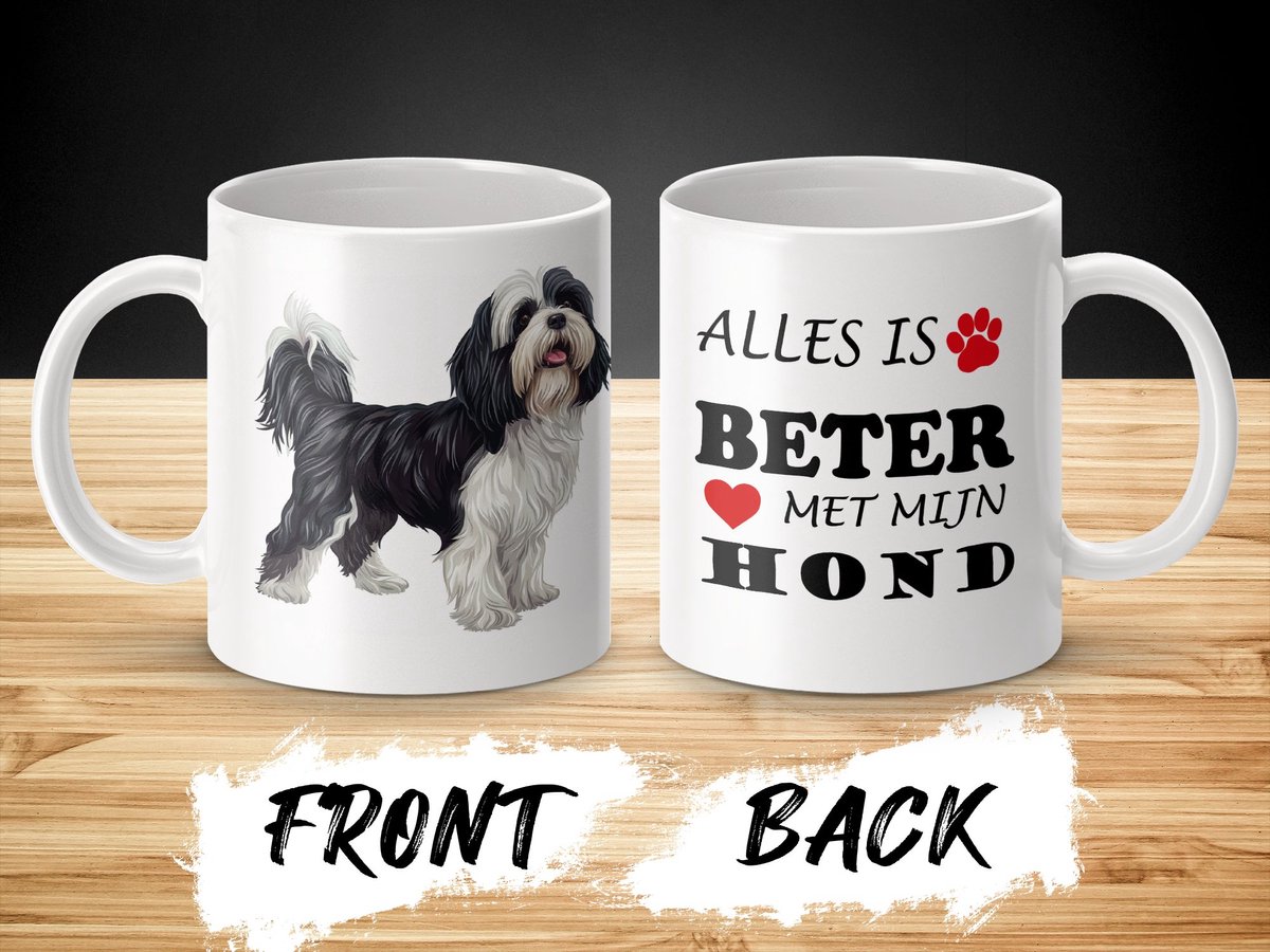 Mok Tibetan Terrier Alles is beter met mijn hond - dog - doglover