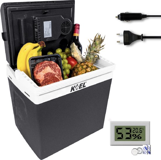 KOEL Boks 25 - Koelbox Elektrisch 12V & 230 Volt - Frigobox voor in de Auto - Coolbox - 25 Liter