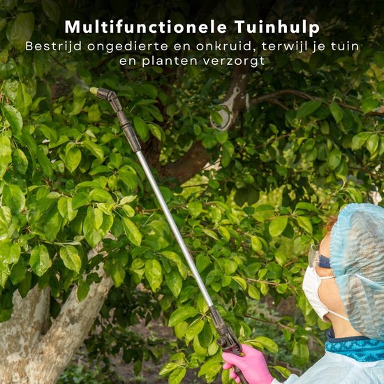 Hogedruk Plantensproeier met Pomp - 8 Liter - Verstelbaar Mondstuk - Draagriem - Drukspuit - Plantenspuit - Verstuiver - Druksproeier - Sproeilans - Vergrendelbare Trekker - Draagriem - Tuin Besproeien - Onkruid Verdelgen van Merkloos	 — afbeelding 3