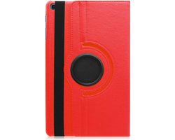 Draaibare Bookcase - Geschikt voor Samsung Galaxy Tab S6 Lite Hoes - 10.4 inch (2021, 2022) - Rood