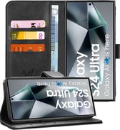 Hoesje geschikt voor Samsung Galaxy S24 Ultra - Portemonnee Book Case Zwart