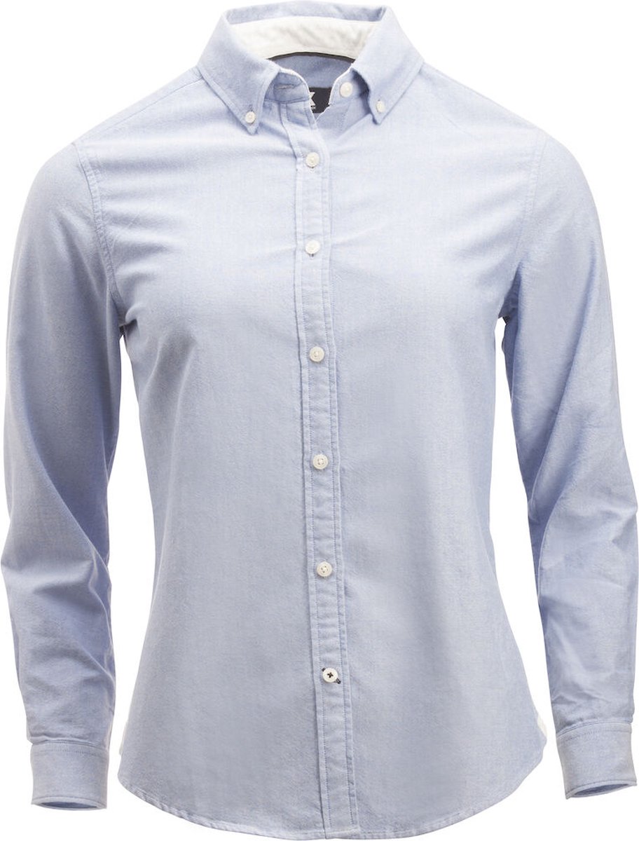 Cutter & Buck Belfair Oxford Shirt Dames 352401 - French blauw/ Wit gestreept - S