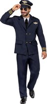FUNIDELIA Piloot Kostuum voor mannen - Maat: XXL - Donkerblauw