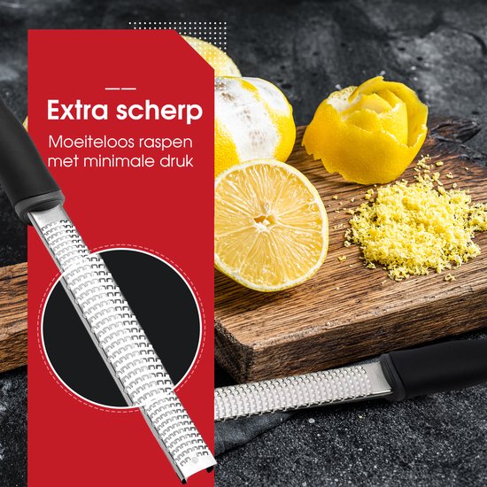 HGMD® Râpe à main longue - Râpe - Râpe à citron - Râpe à fromage - Râpe à gingembre - Râpe à ail - Râpe longue étroite - Râpe en acier inoxydable