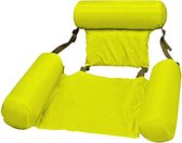 Jumada's - Drijvende stoel - Waterstoel - Waterhangmat - Hangmat voor in het zwembad - Universeel - Opblaasbaar - Stoel voor in het water - Geel