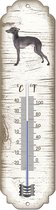 Thermometer: Italiaanse windhond | Hondenras | Temperatuur binnen en buiten | -25 tot +45C