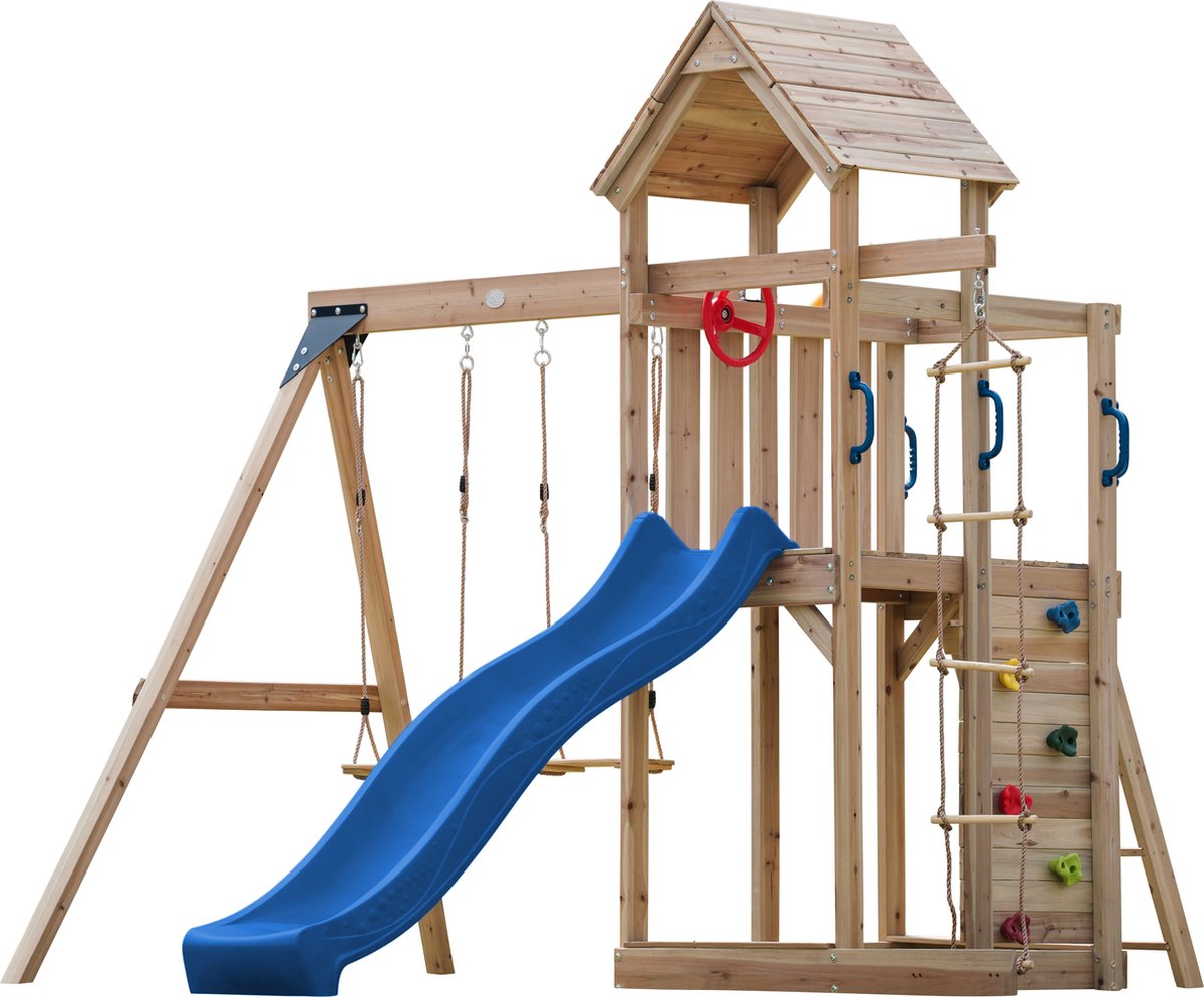 Axi Moos Swing Set with Double Swing and Climbing Ladder