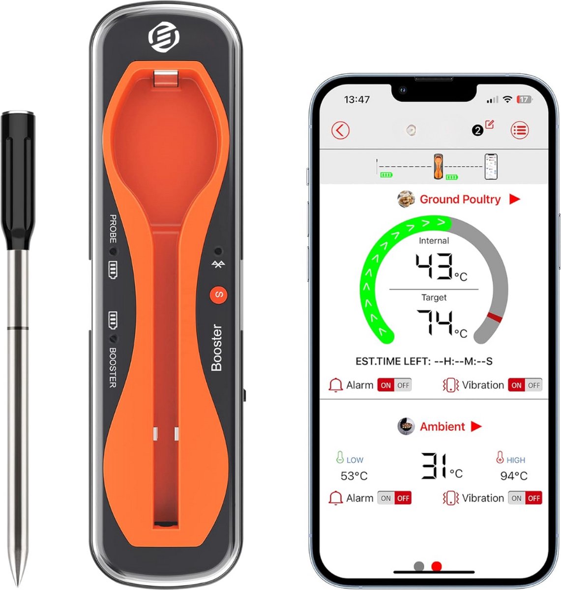 Equivera Vleesthermometer BBQ Thermometer Kernthermometer Oventhermometer Digitale Thermometer Premium