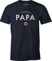 Marvel - T-Shirt Black Captain Papa - S