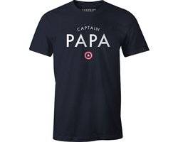 Marvel - T-Shirt Black Captain Papa - S