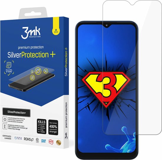 3MK Silver Protect+ Serie - Antimicrobiële Screenprotector - Motorola Moto G Play - Hoge Transparantie - Krasbestendig
