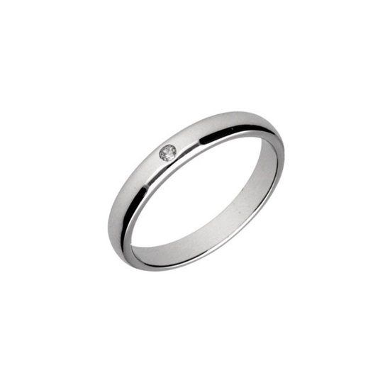 Zilveren Dames Ring - Zirkonia Dames ring - Ring met zirkonia - Simple Zilveren dames ring - Amona Jewelry