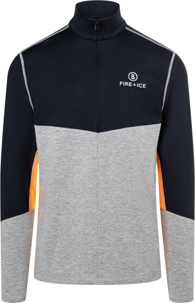 Fire + Ice Heren Baxter Pully Grey Melange