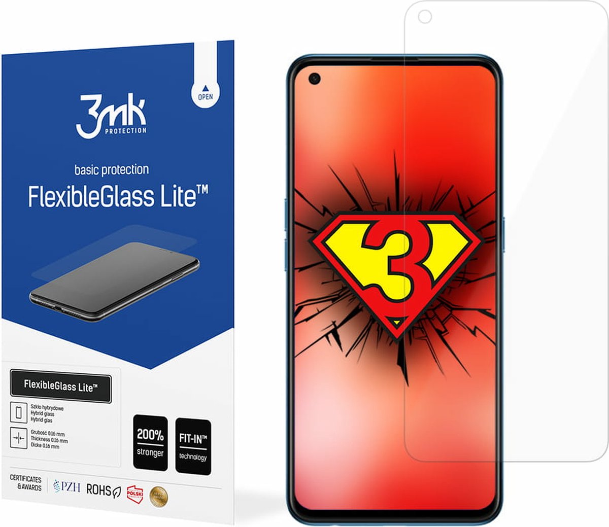 Oppo Find X3 Lite 5G - 3mk FlexibleGlass Lite