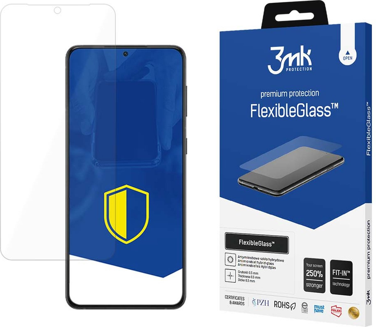 Hybride glas voor Samsung Galaxy S24 - 3mk FlexibleGlass