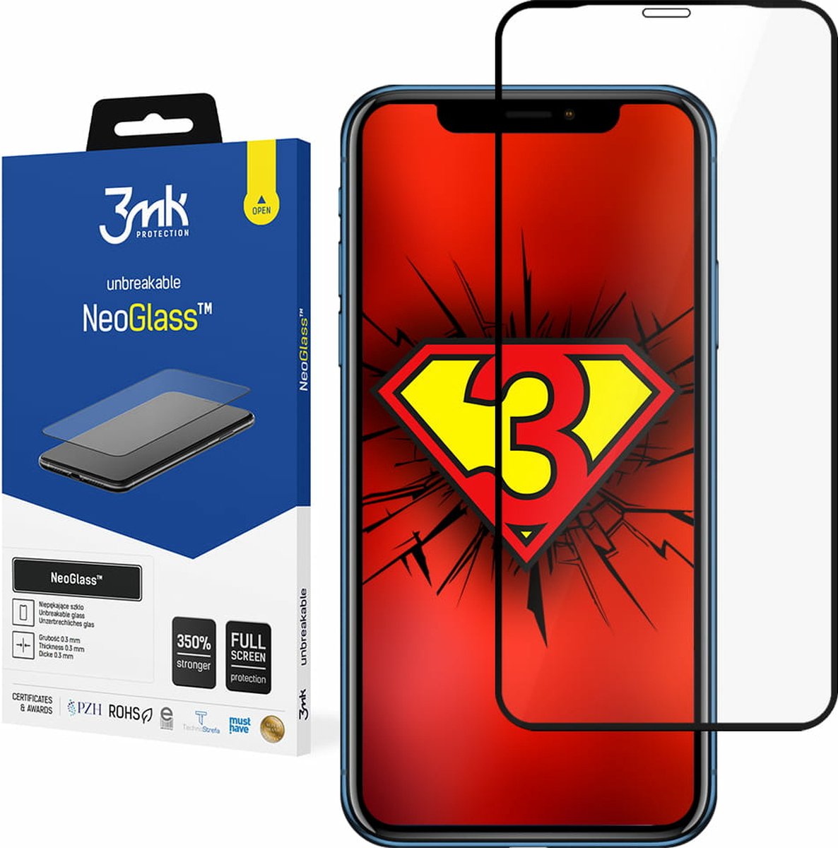 Apple iPhone Xr Black - 3mk NeoGlass