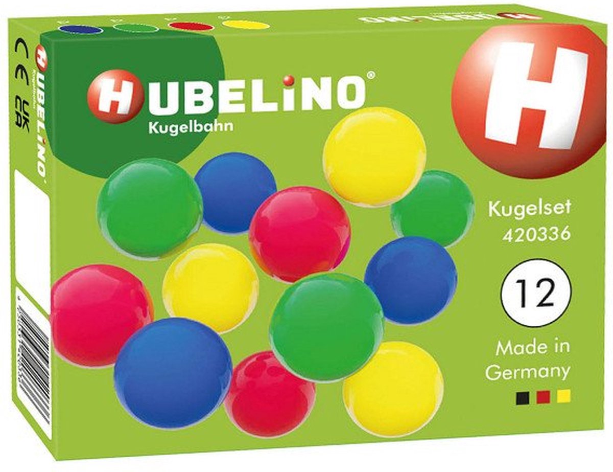 Hubelino Knikkerbaan knikkers set 12-delig